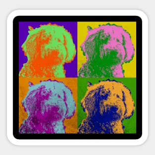 Goldendoodle Dog Lover Pop Art Original Colorful Vintage Retro Design Sticker